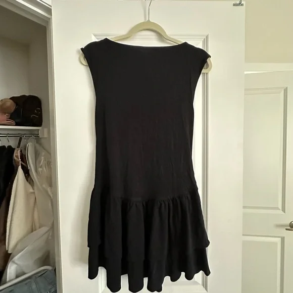 Wilfred Black Tiered Mini Dress - Picture 5 of 5